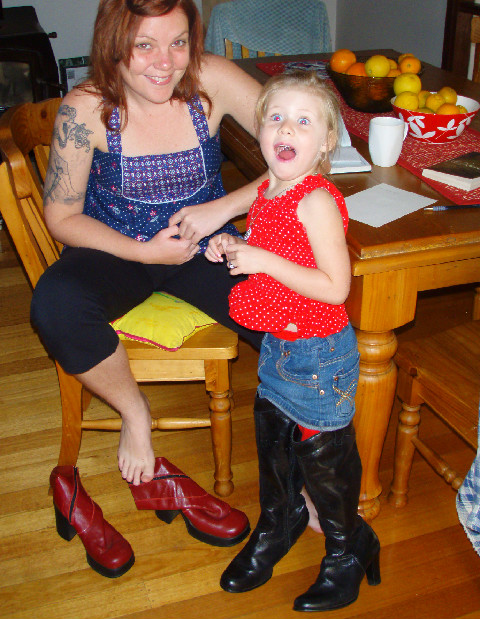 She always liked my big boots